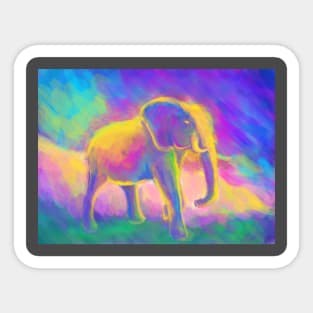 Elephant Painting Sticker